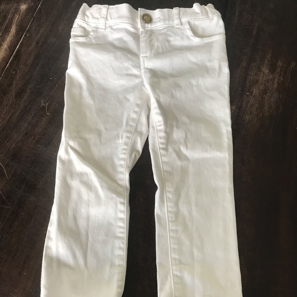 Toddler girls white pants